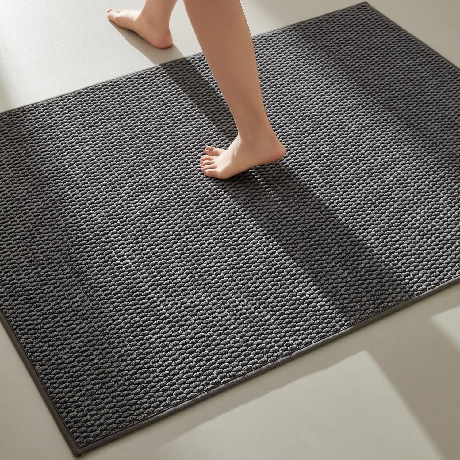 2025 Non-Slip Bathroom Rugs - Quick Dry Ultra Absorbent Thin Low Pile Bath Mat - Picture 41 of 43