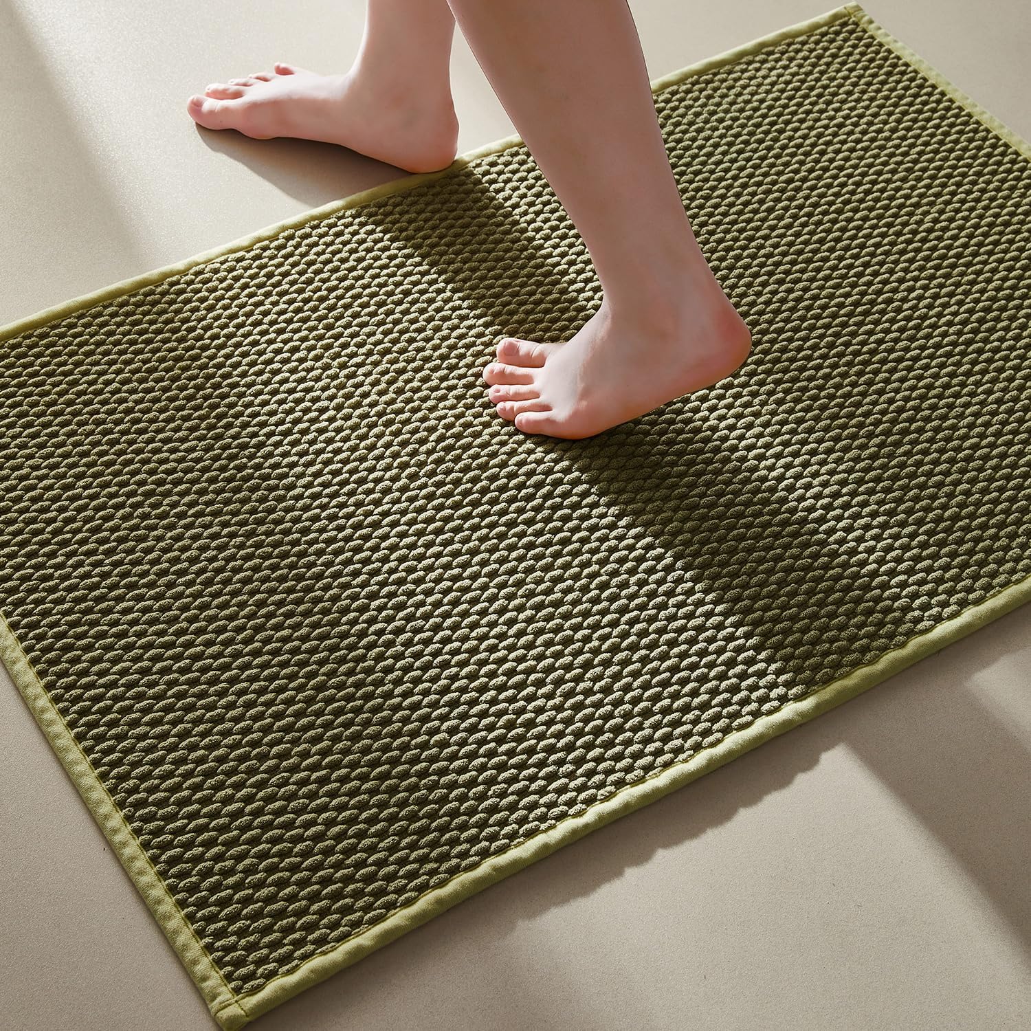 2025 Non-Slip Bathroom Rugs - Quick Dry Ultra Absorbent Thin Low Pile Bath Mat - Picture 42 of 43