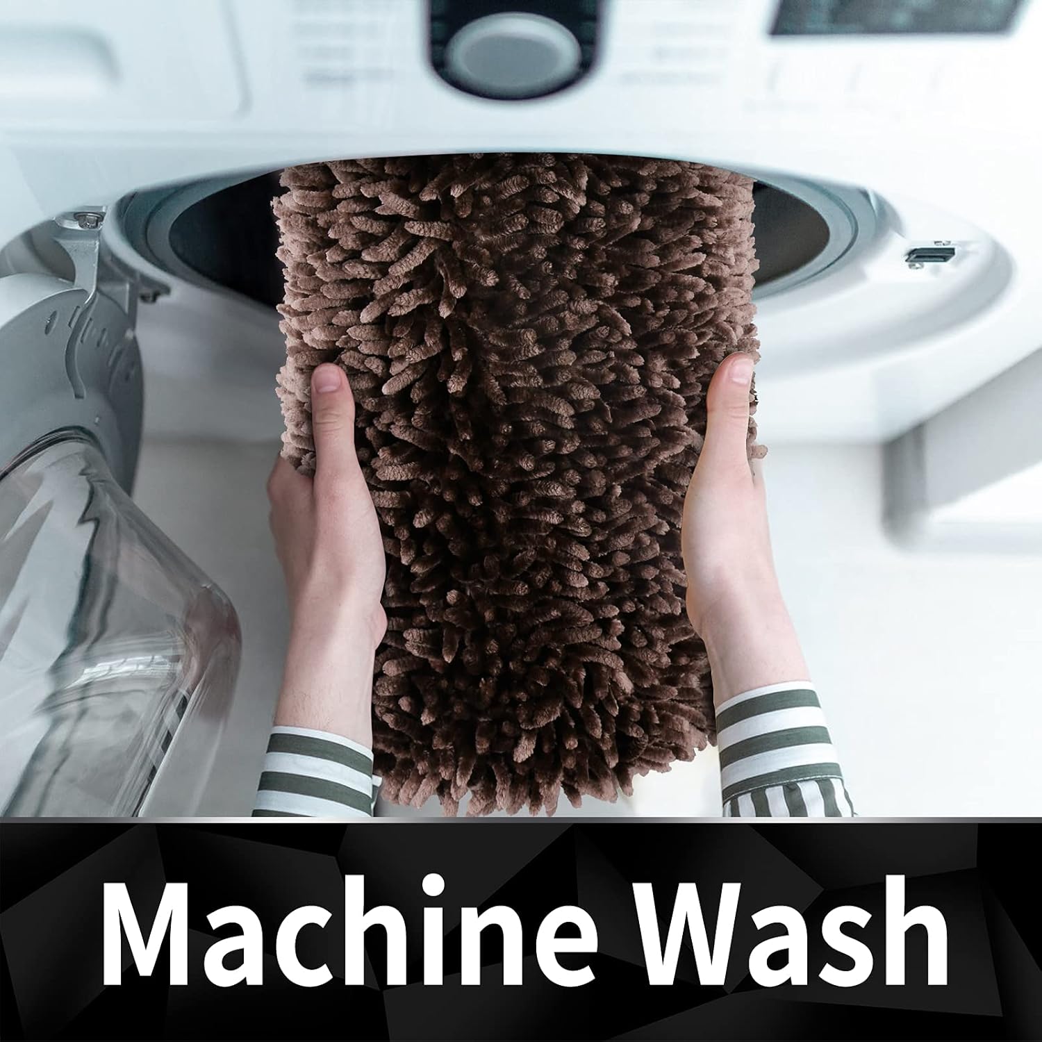 2025 Chenille Badematte - rutschfest super saugfähig maschinenwaschbar Duschvorleger - Bild 62 von 216
