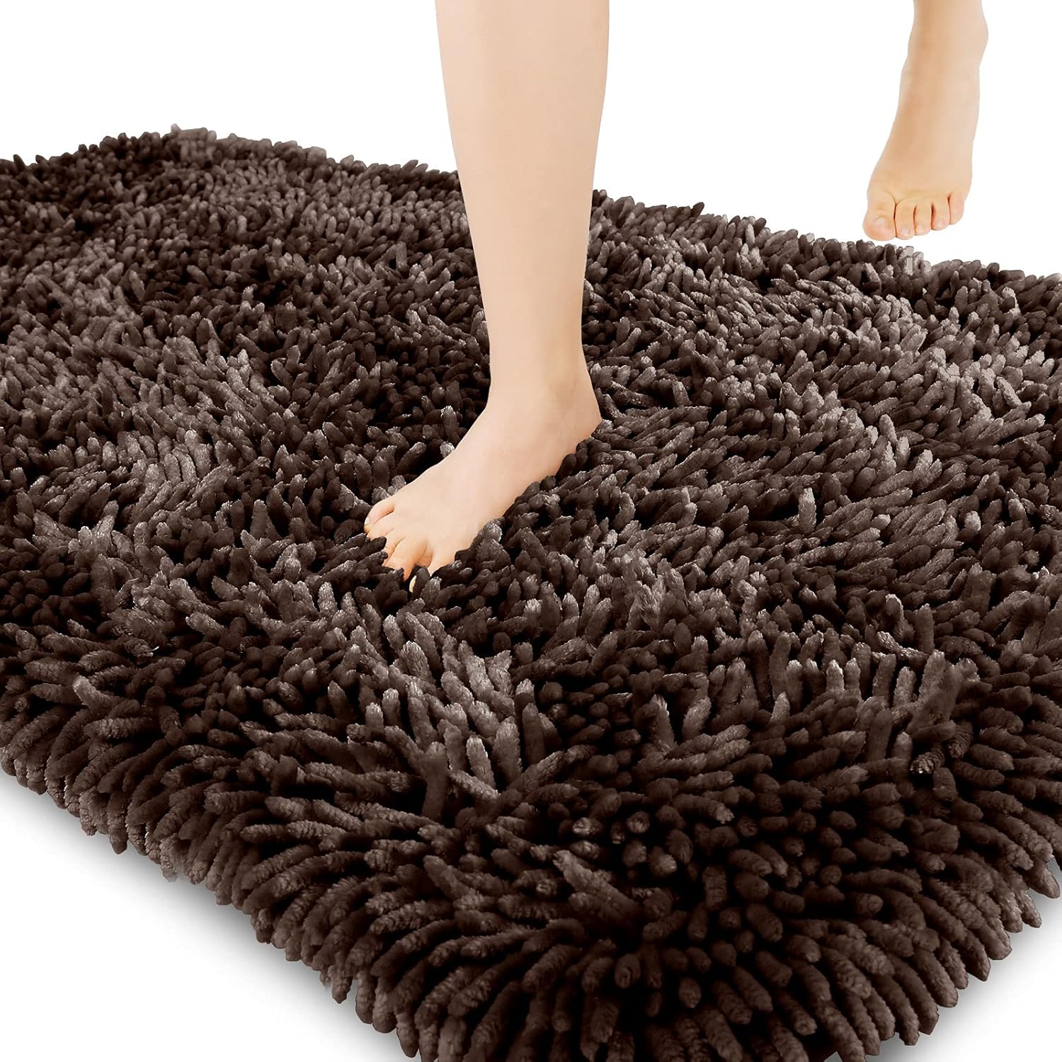 2025 Chenille Badematte - rutschfest super saugfähig maschinenwaschbar Duschvorleger - Bild 63 von 216
