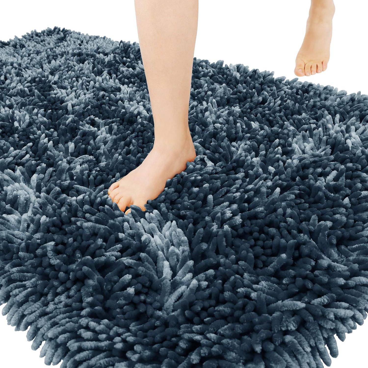 2025 Chenille Badematte - rutschfest super saugfähig maschinenwaschbar Duschvorleger - Bild 75 von 216