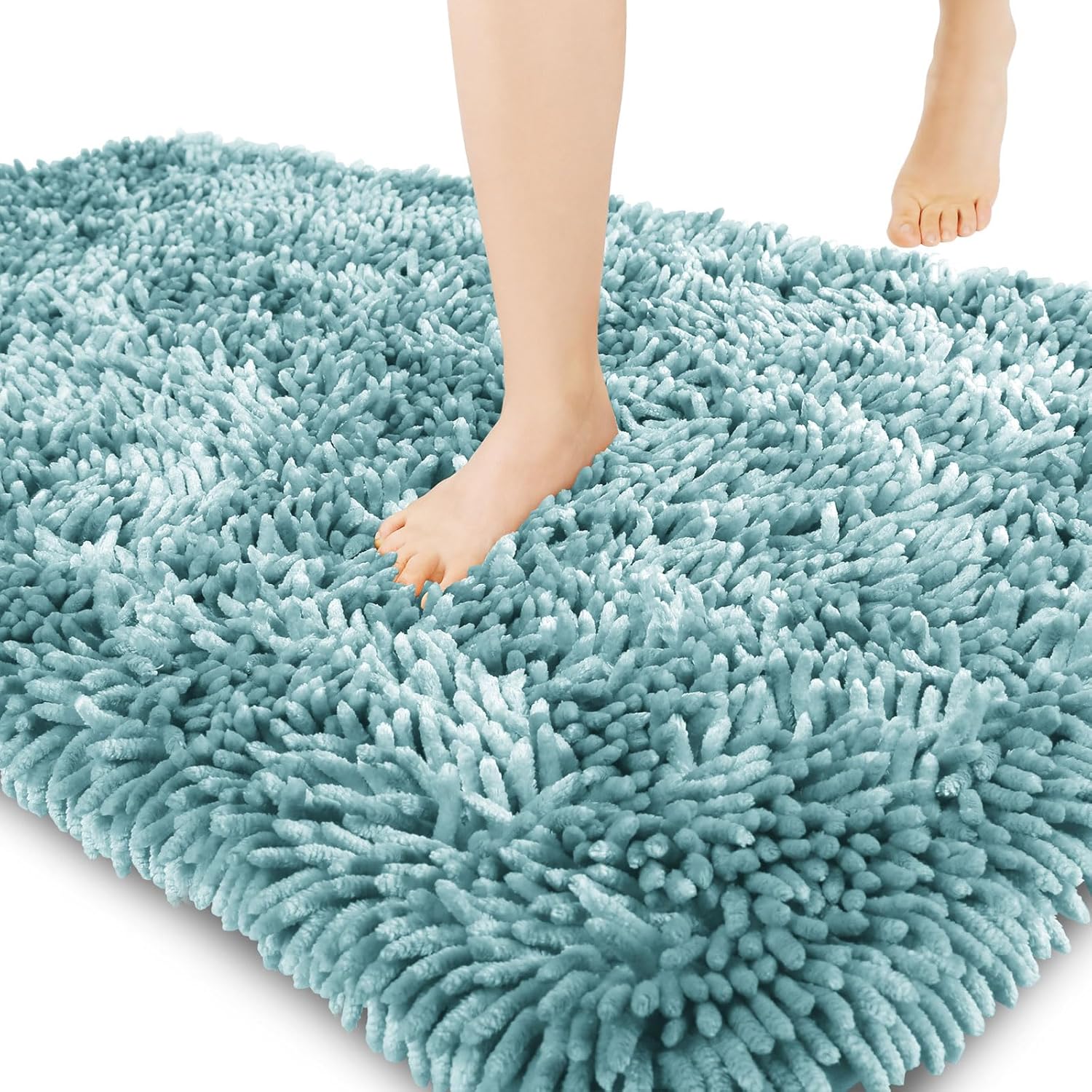 2025 Chenille Badematte - rutschfest super saugfähig maschinenwaschbar Duschvorleger - Bild 121 von 216