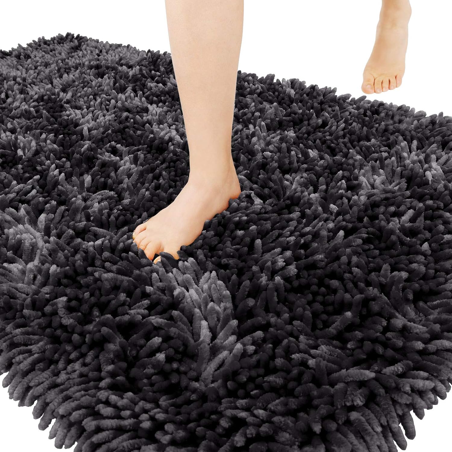 2025 Chenille Badematte - rutschfest super saugfähig maschinenwaschbar Duschvorleger - Bild 154 von 216
