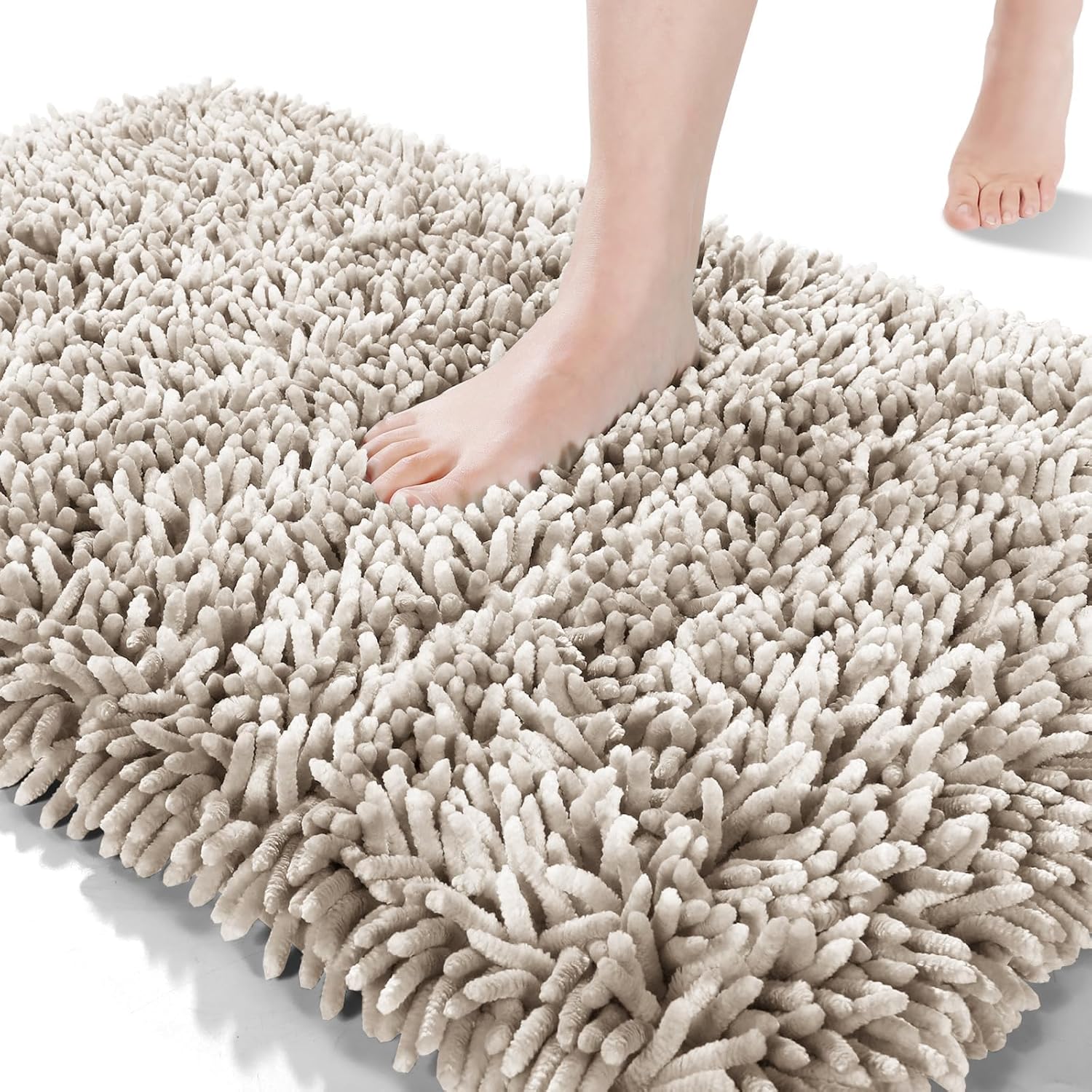 2025 Chenille Badematte - rutschfest super saugfähig maschinenwaschbar Duschvorleger - Bild 179 von 216