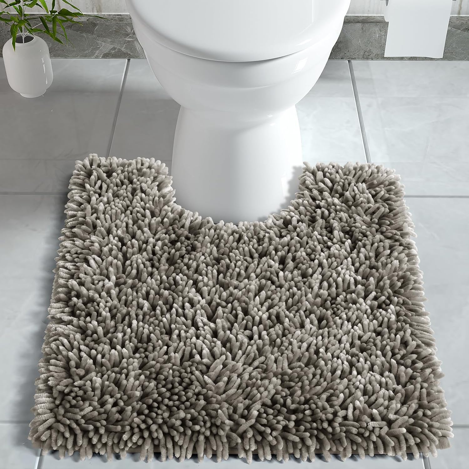 2025 Chenille Badematte - rutschfest super saugfähig maschinenwaschbar Duschvorleger - Bild 201 von 216