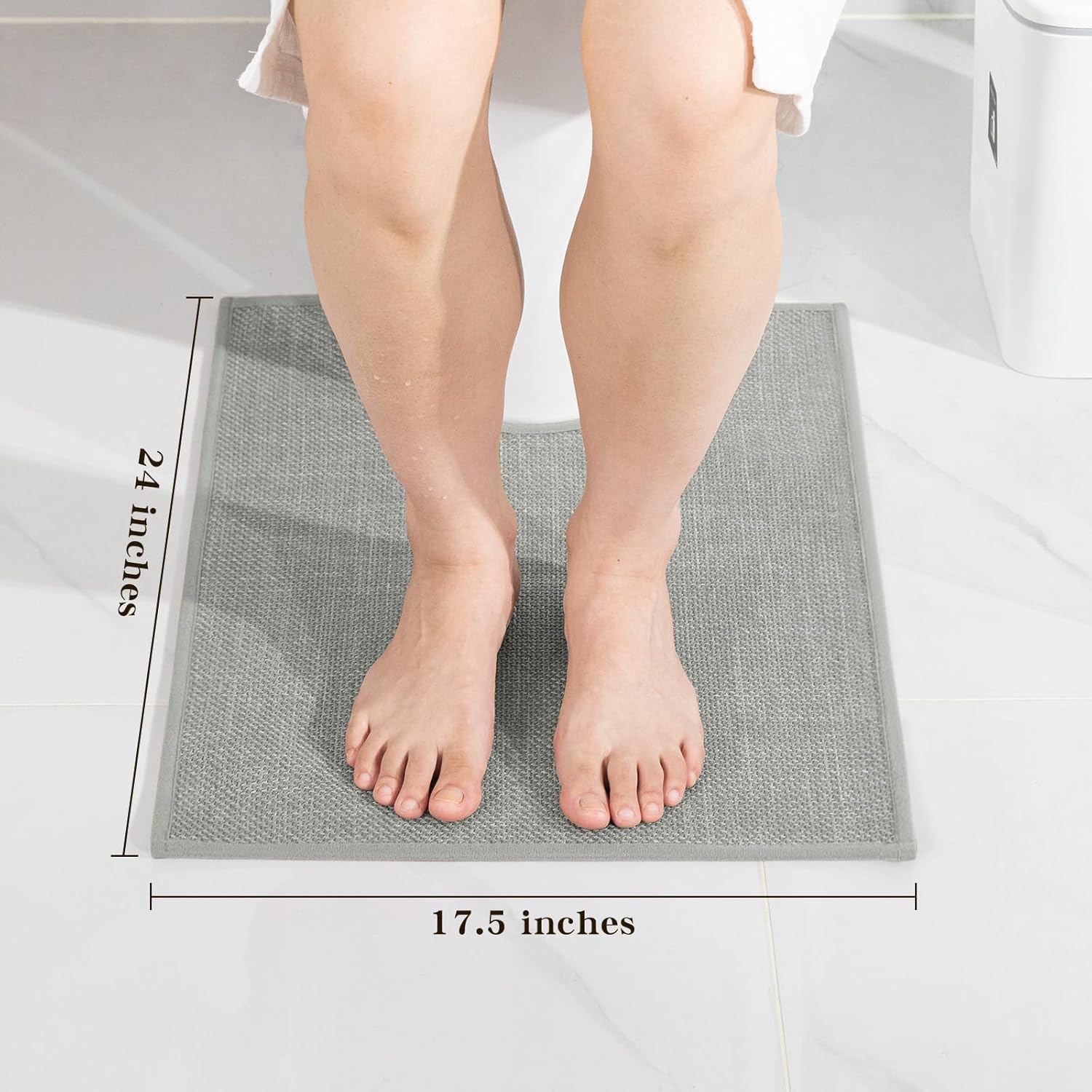 Ultra Thin Bath Mat - Non-Slip Quick Dry Absorbent Small Bathroom Rug - Picture 77 of 126