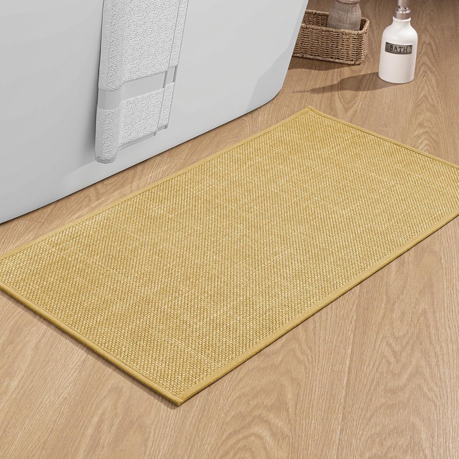Ultra Thin Bath Mat - Non-Slip Quick Dry Absorbent Small Bathroom Rug - Picture 90 of 126