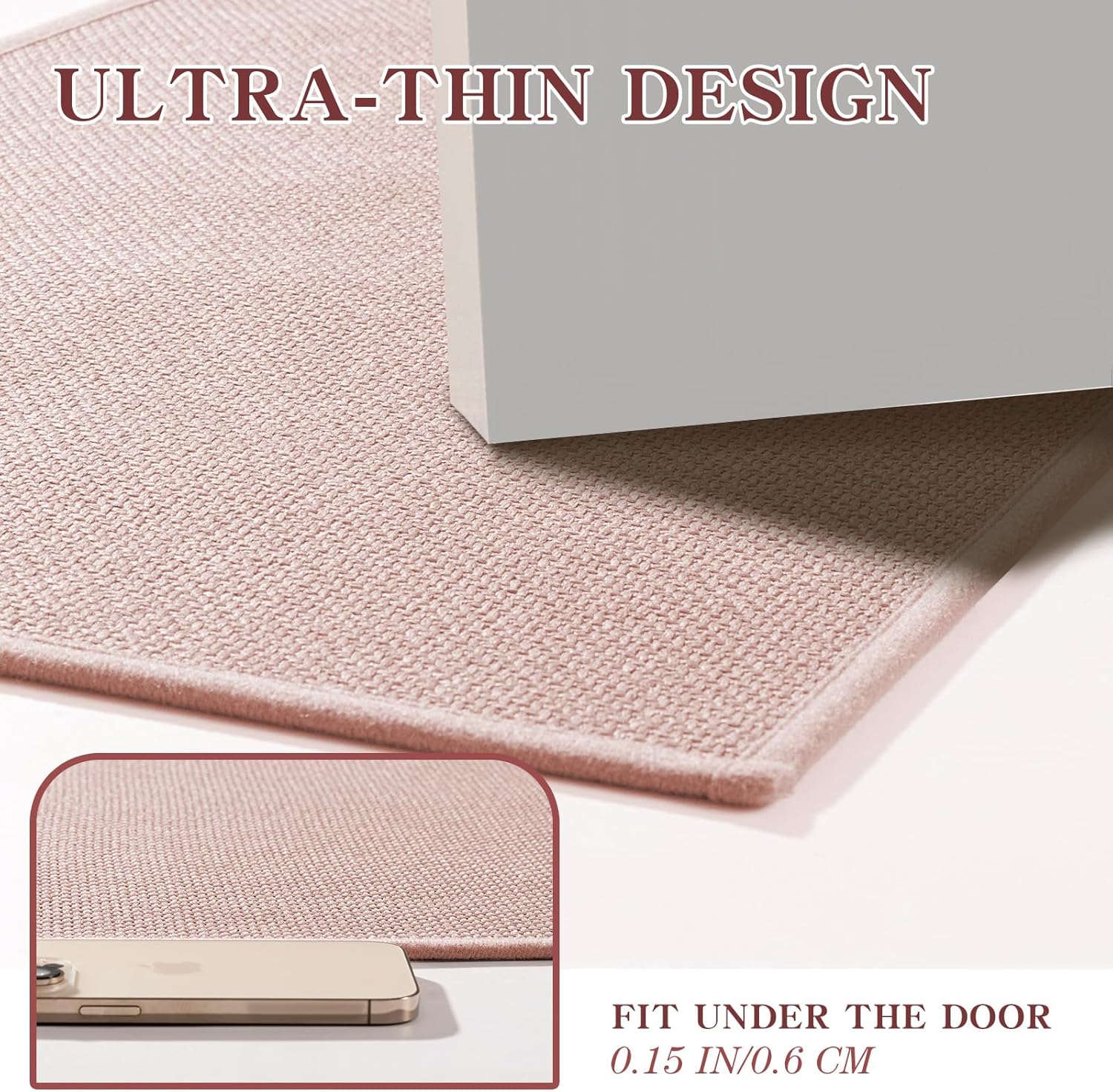 Ultra Thin Bath Mat - Non-Slip Quick Dry Absorbent Small Bathroom Rug - Picture 105 of 126
