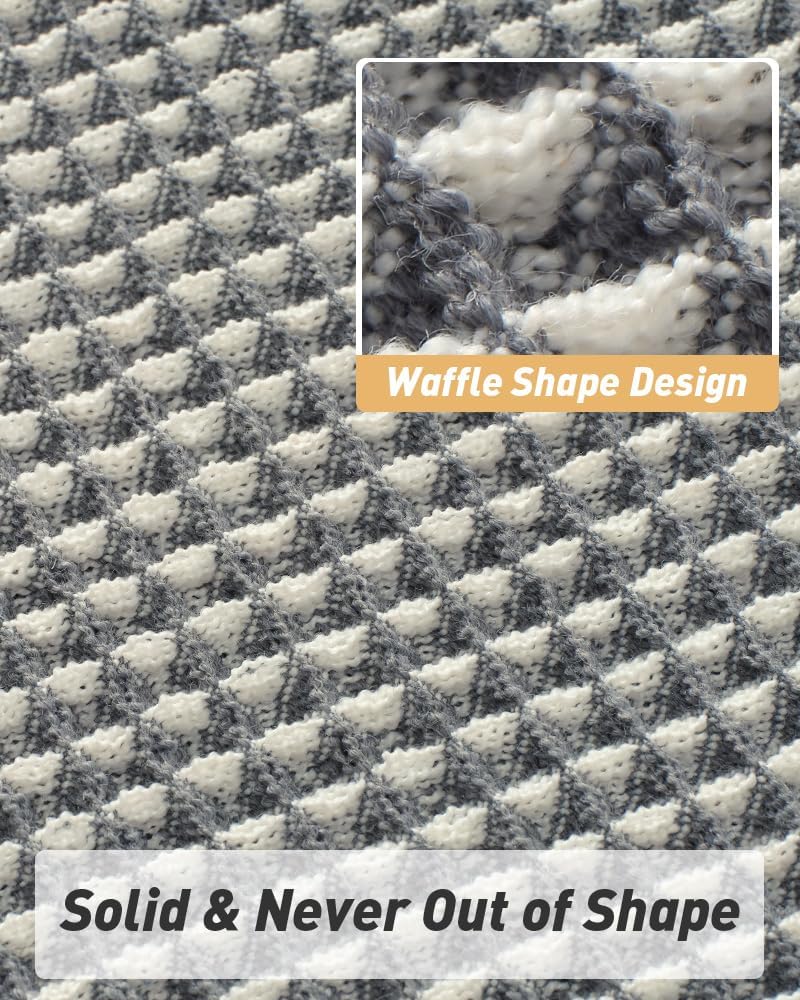 2025 Waffle Bath Mat - Non-Slip Super Absorbent Machine Washable Bathroom Rug - Picture 29 of 199