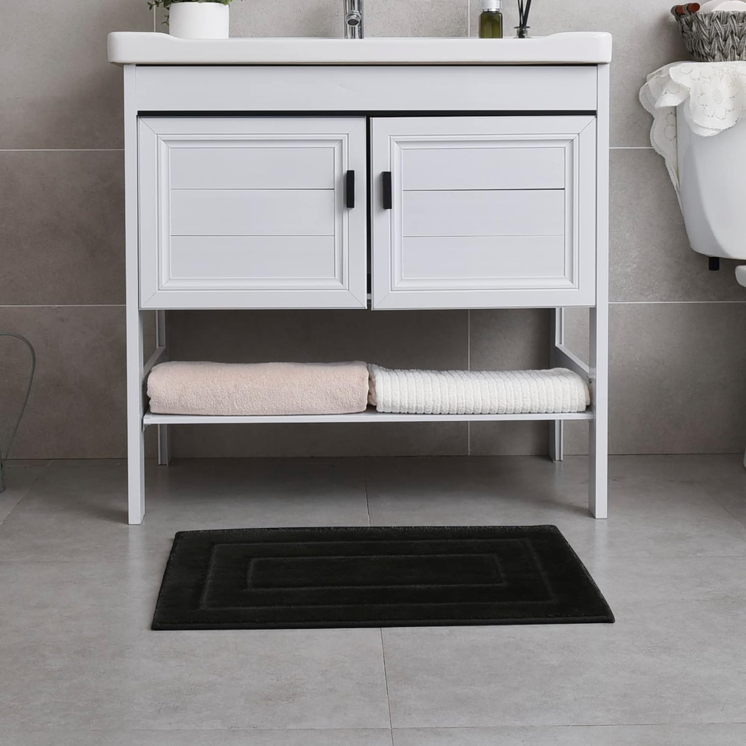 Alfombras de baño antideslizantes - Alfombrillas de ducha de microfibra ultra absorbentes lavables a máquina - Imagen 30 de 287