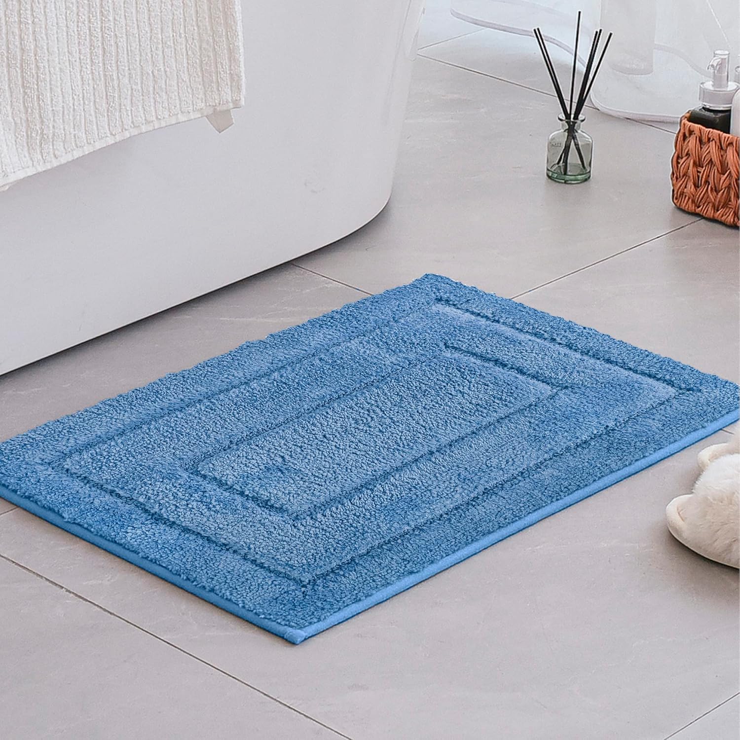 Alfombras de baño antideslizantes - Alfombrillas de ducha de microfibra ultra absorbentes lavables a máquina - Imagen 37 de 287