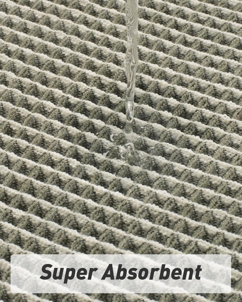 2025 Waffle Bath Mat - Non-Slip Super Absorbent Machine Washable Bathroom Rug - Picture 39 of 199