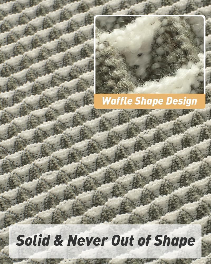 2025 Waffle Bath Mat - Non-Slip Super Absorbent Machine Washable Bathroom Rug - Picture 41 of 199