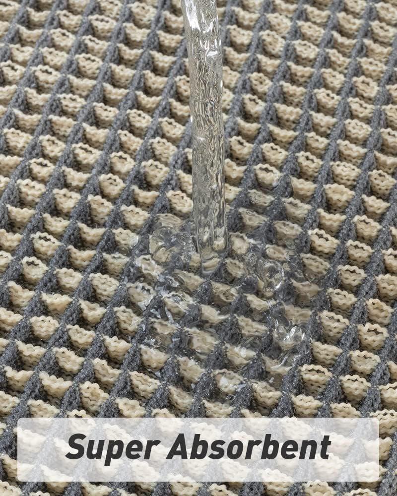 2025 Waffle Bath Mat - Non-Slip Super Absorbent Machine Washable Bathroom Rug - Picture 63 of 199