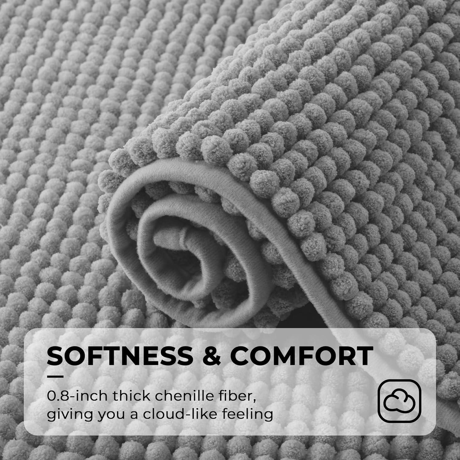 Alfombras de baño antideslizantes - Alfombrillas de ducha de microfibra ultra absorbentes lavables a máquina - Imagen 51 de 287