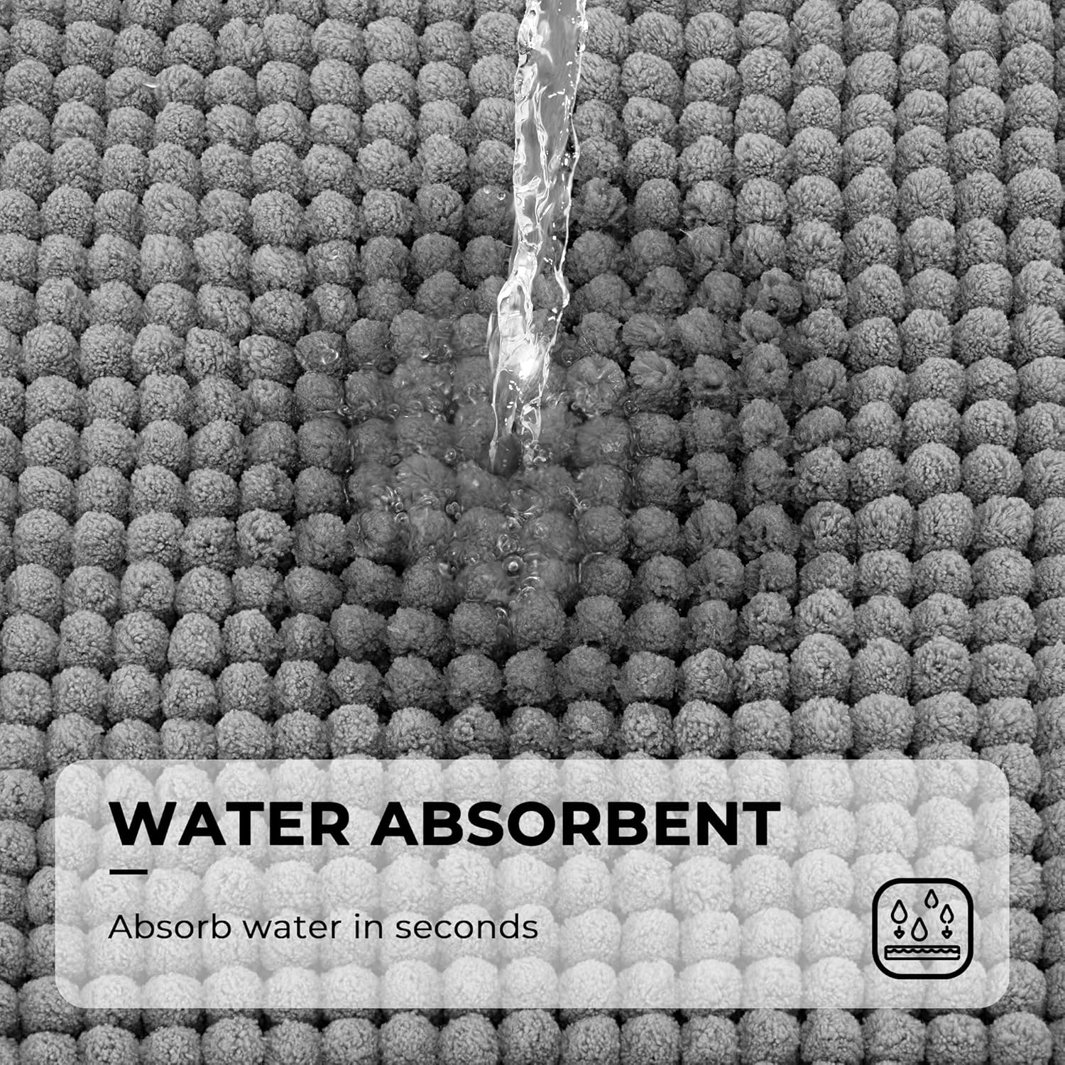 Alfombras de baño antideslizantes - Alfombrillas de ducha de microfibra ultra absorbentes lavables a máquina - Imagen 52 de 287