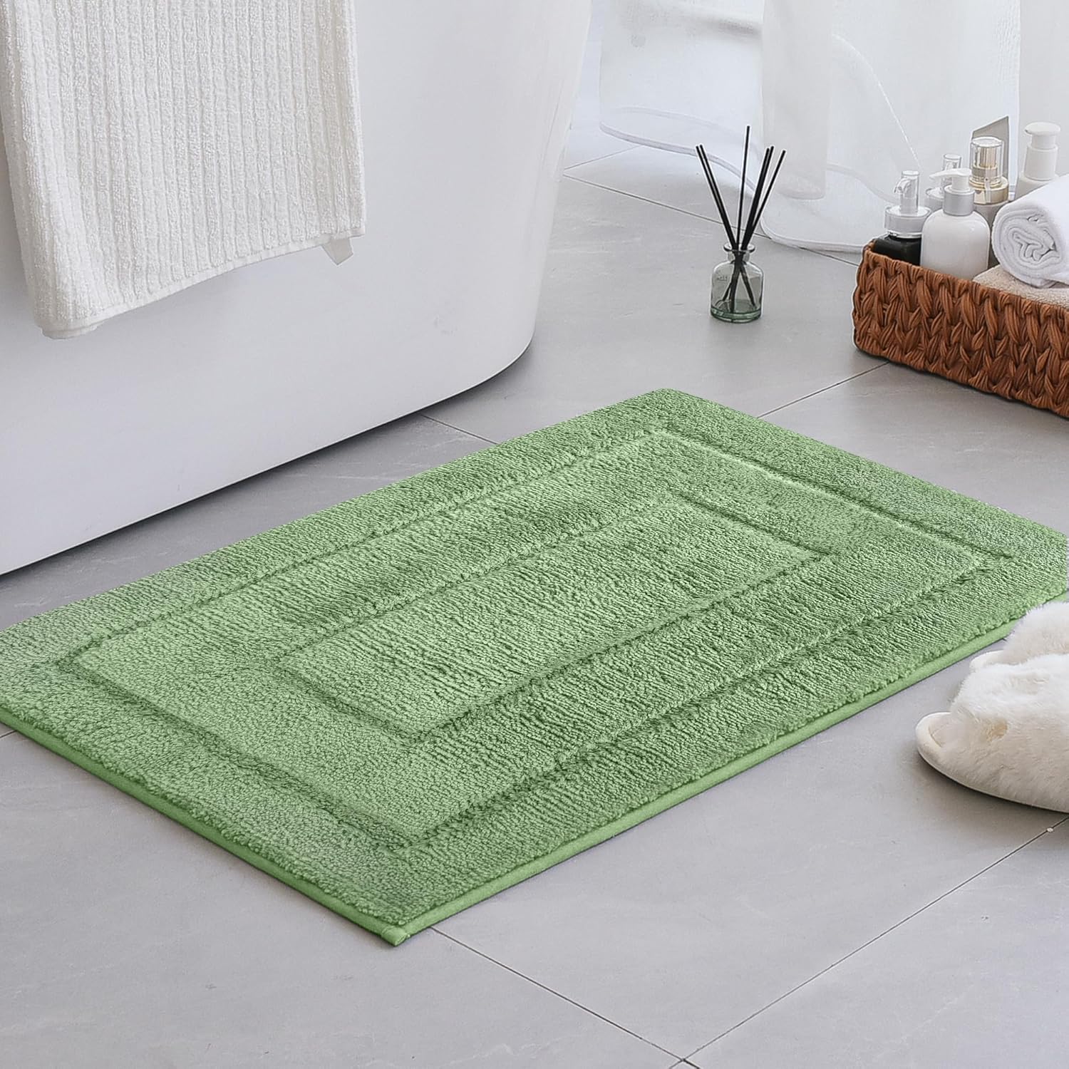 Alfombras de baño antideslizantes - Alfombrillas de ducha de microfibra ultra absorbentes lavables a máquina - Imagen 56 de 287