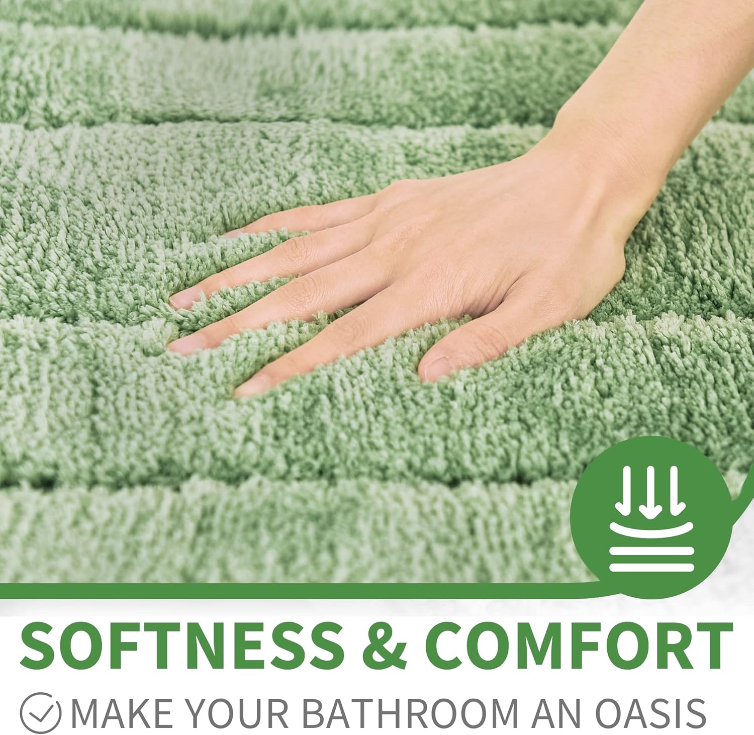 Alfombras de baño antideslizantes - Alfombrillas de ducha de microfibra ultra absorbentes lavables a máquina - Imagen 60 de 287