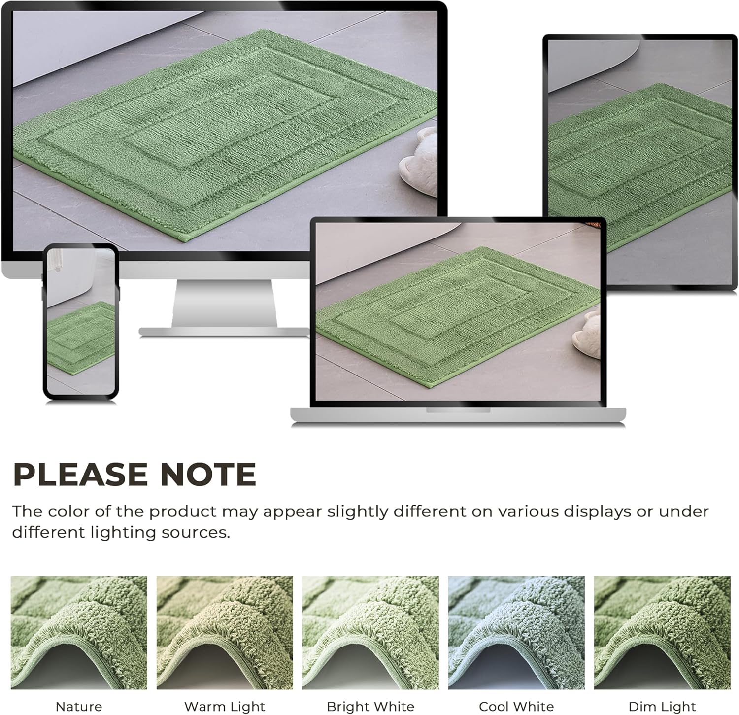 Alfombras de baño antideslizantes - Alfombrillas de ducha de microfibra ultra absorbentes lavables a máquina - Imagen 63 de 287