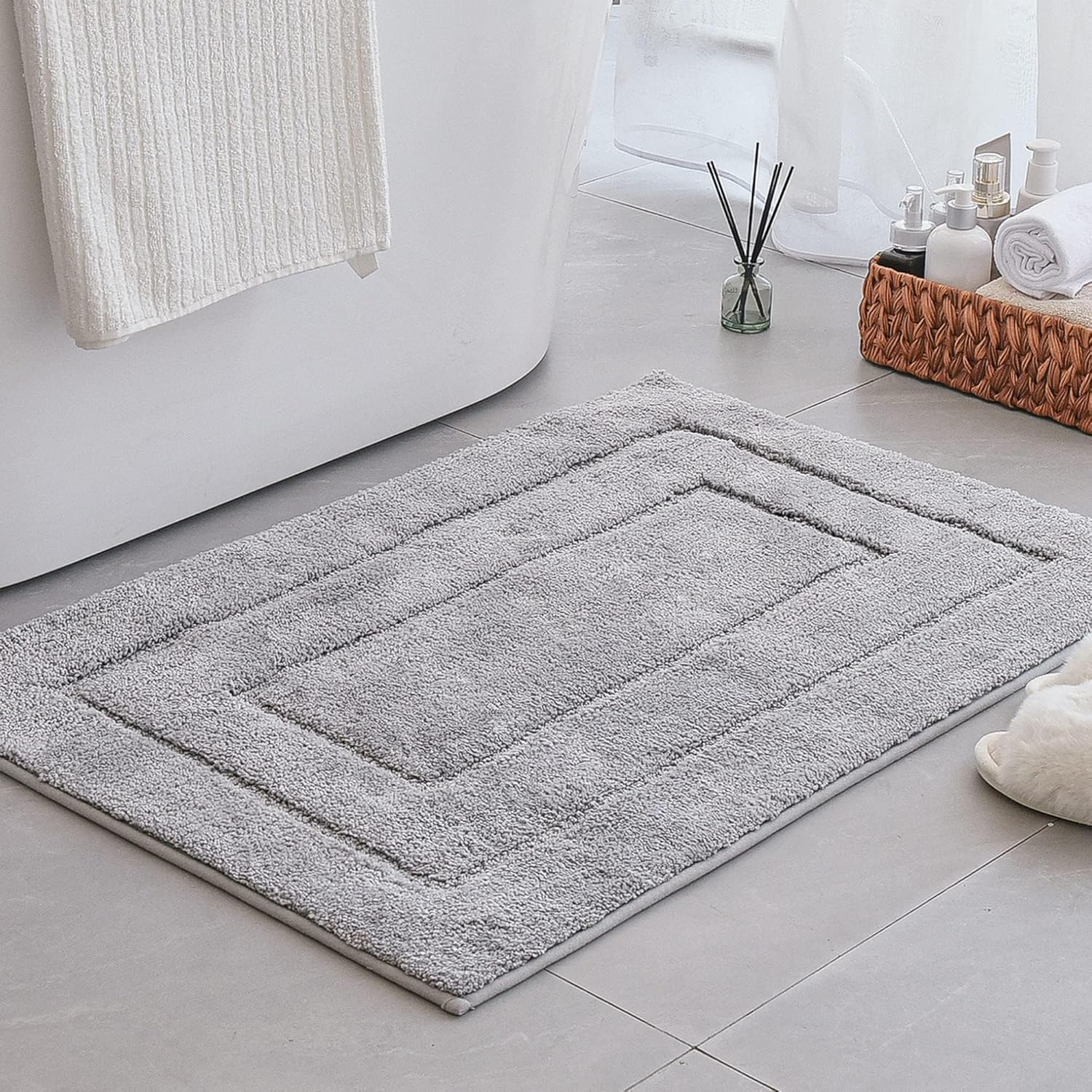 Alfombras de baño antideslizantes - Alfombrillas de ducha de microfibra ultra absorbentes lavables a máquina - Imagen 67 de 287