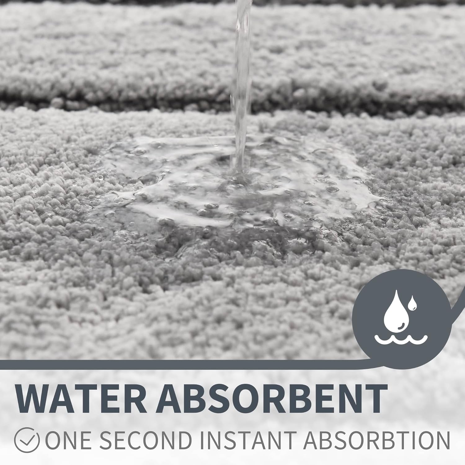 Alfombras de baño antideslizantes - Alfombrillas de ducha de microfibra ultra absorbentes lavables a máquina - Imagen 70 de 287