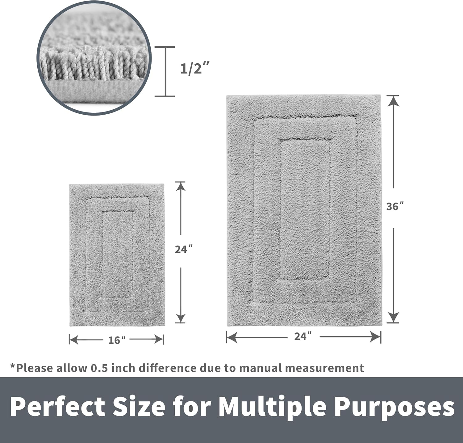 Alfombras de baño antideslizantes - Alfombrillas de ducha de microfibra ultra absorbentes lavables a máquina - Imagen 76 de 287