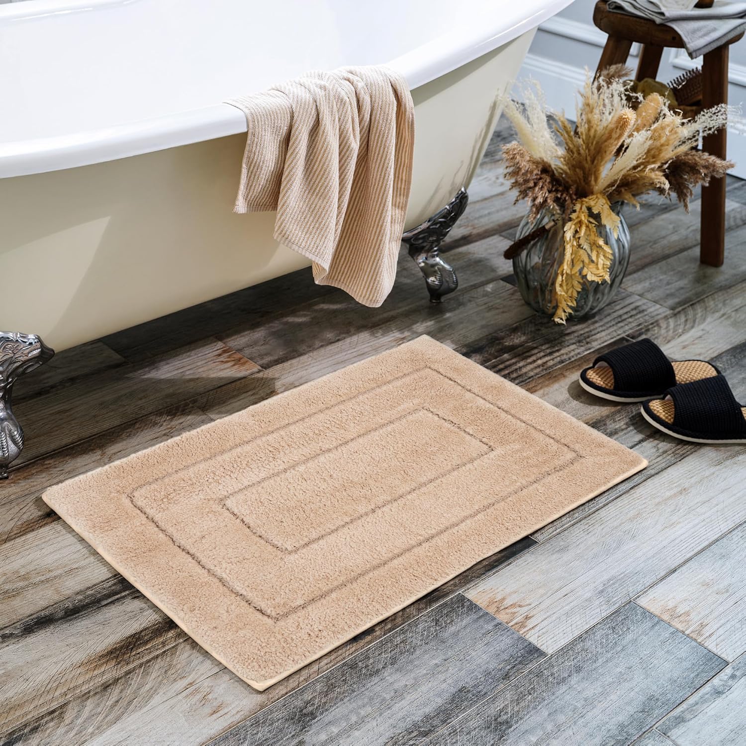 Alfombras de baño antideslizantes - Alfombrillas de ducha de microfibra ultra absorbentes lavables a máquina - Imagen 87 de 287