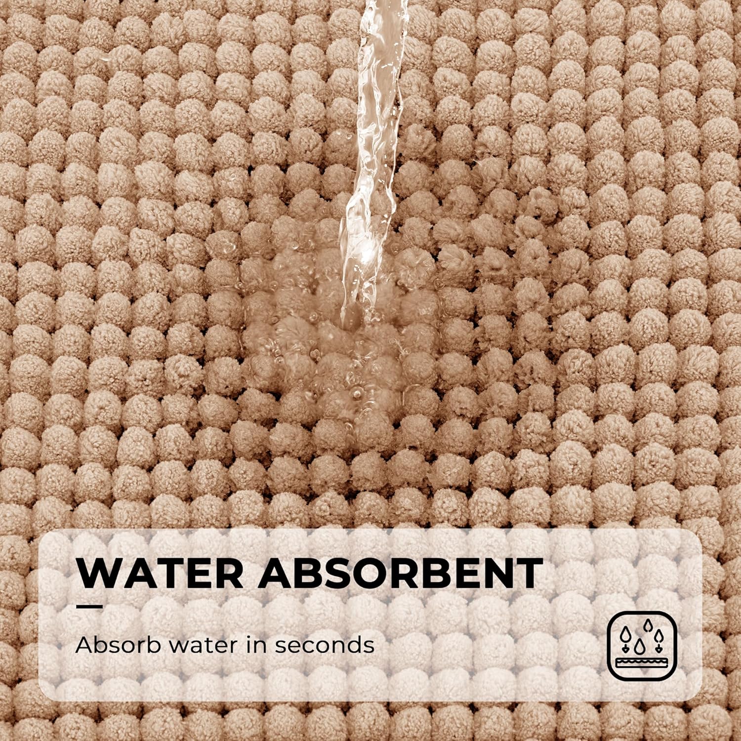 Alfombras de baño antideslizantes - Alfombrillas de ducha de microfibra ultra absorbentes lavables a máquina - Imagen 95 de 287