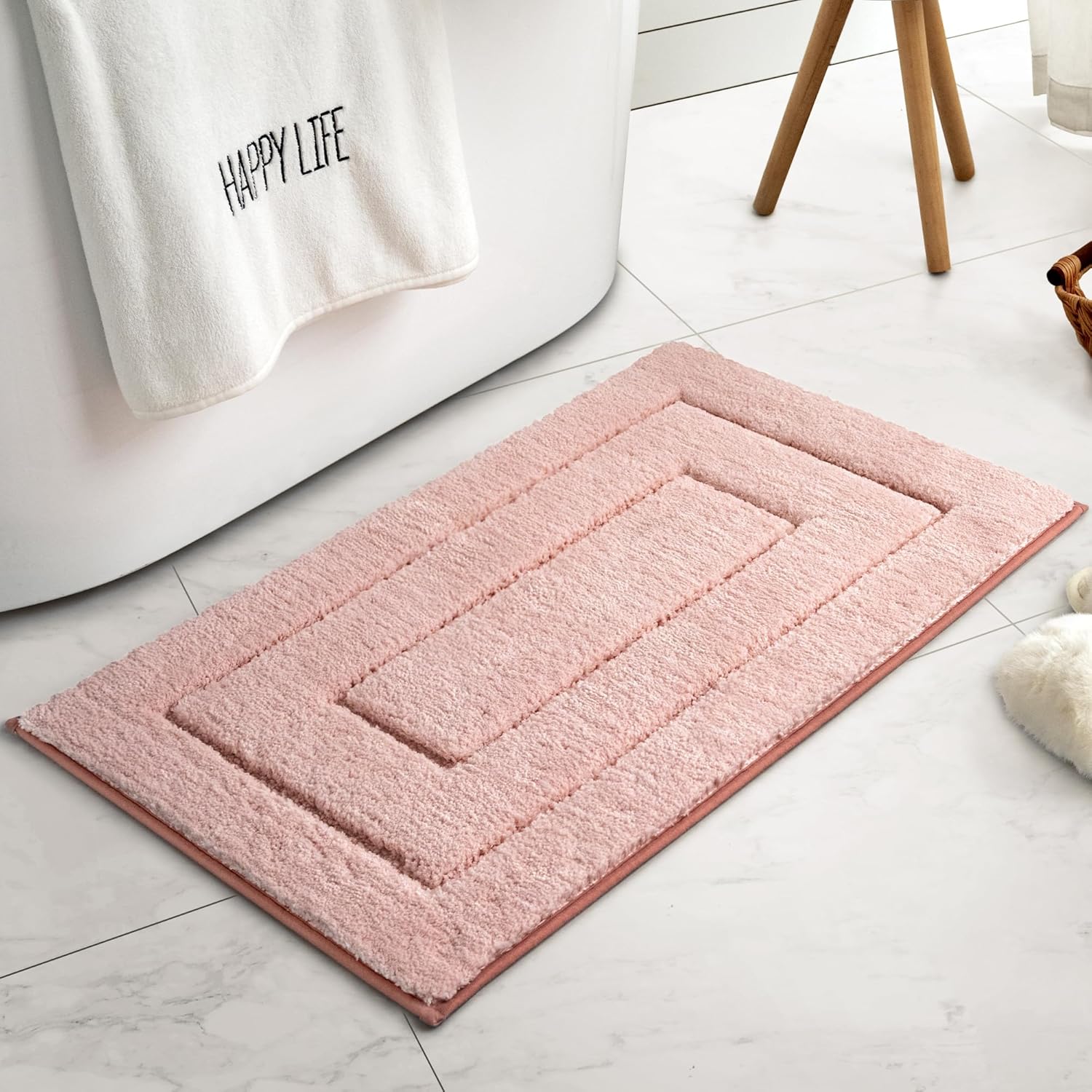 Alfombras de baño antideslizantes - Alfombrillas de ducha de microfibra ultra absorbentes lavables a máquina - Imagen 99 de 287