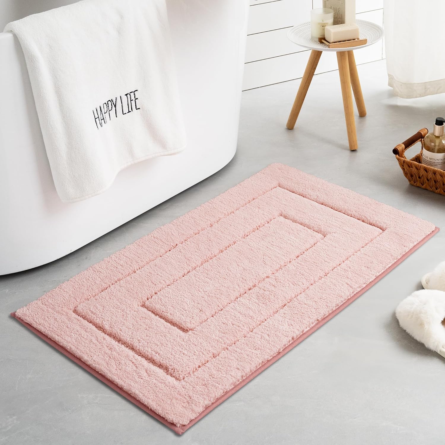 Alfombras de baño antideslizantes - Alfombrillas de ducha de microfibra ultra absorbentes lavables a máquina - Imagen 105 de 287