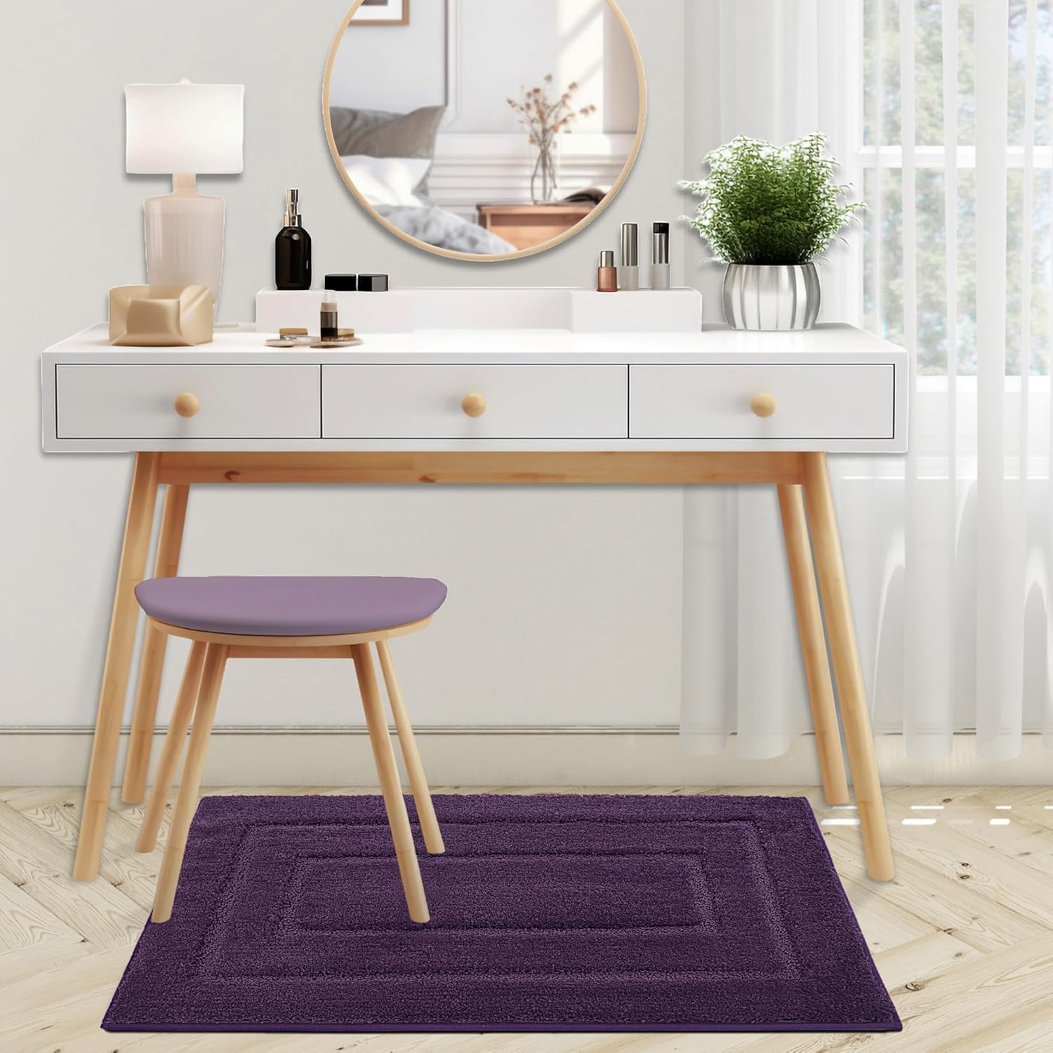 Alfombras de baño antideslizantes - Alfombrillas de ducha de microfibra ultra absorbentes lavables a máquina - Imagen 119 de 287