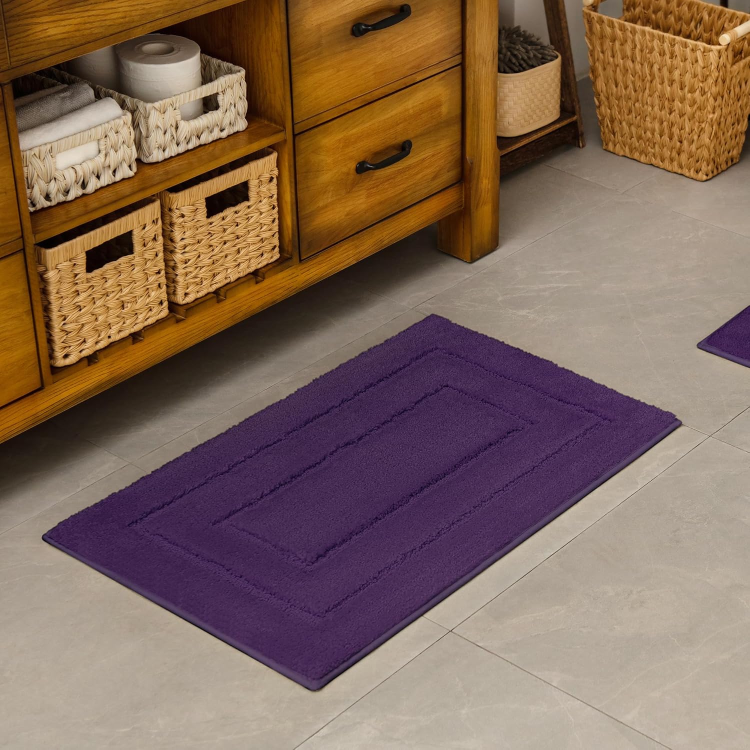 Alfombras de baño antideslizantes - Alfombrillas de ducha de microfibra ultra absorbentes lavables a máquina - Imagen 122 de 287