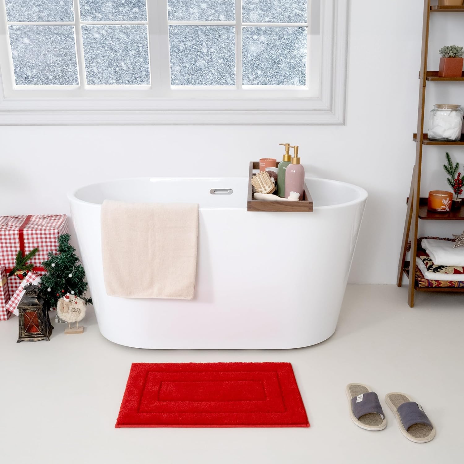 Alfombras de baño antideslizantes - Alfombrillas de ducha de microfibra ultra absorbentes lavables a máquina - Imagen 130 de 287