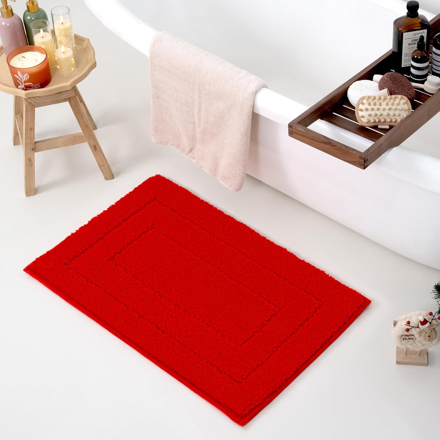 Alfombras de baño antideslizantes - Alfombrillas de ducha de microfibra ultra absorbentes lavables a máquina - Imagen 131 de 287
