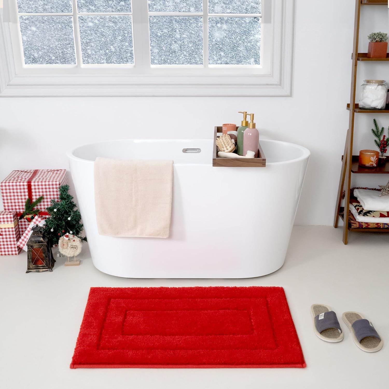 Alfombras de baño antideslizantes - Alfombrillas de ducha de microfibra ultra absorbentes lavables a máquina - Imagen 133 de 287