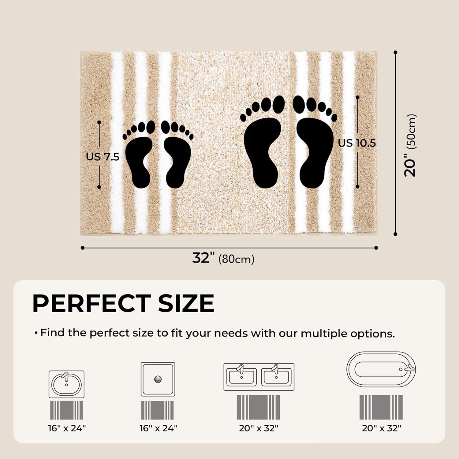 Alfombras de baño antideslizantes - Alfombrillas de ducha de microfibra ultra absorbentes lavables a máquina - Imagen 135 de 287