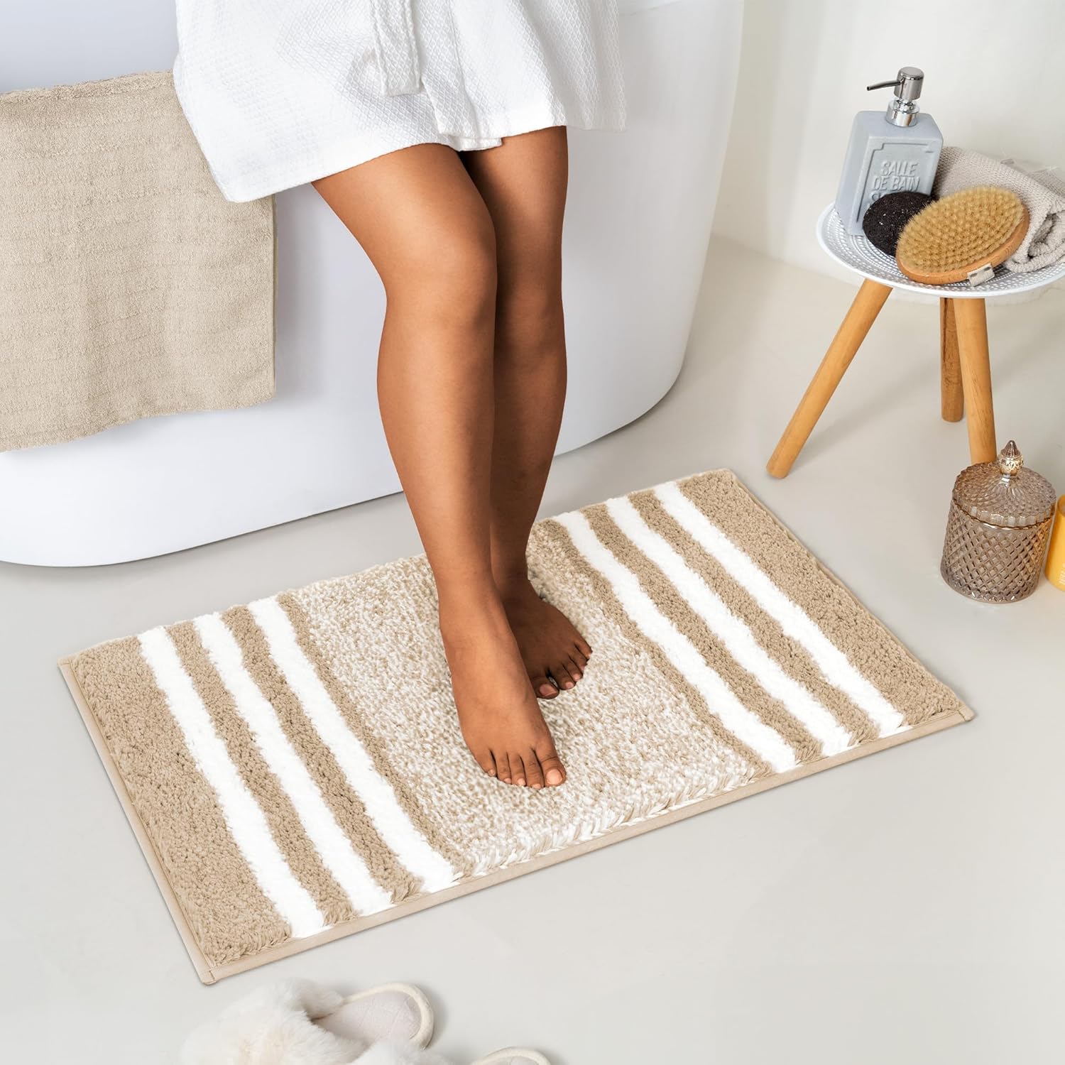 Alfombras de baño antideslizantes - Alfombrillas de ducha de microfibra ultra absorbentes lavables a máquina - Imagen 142 de 287
