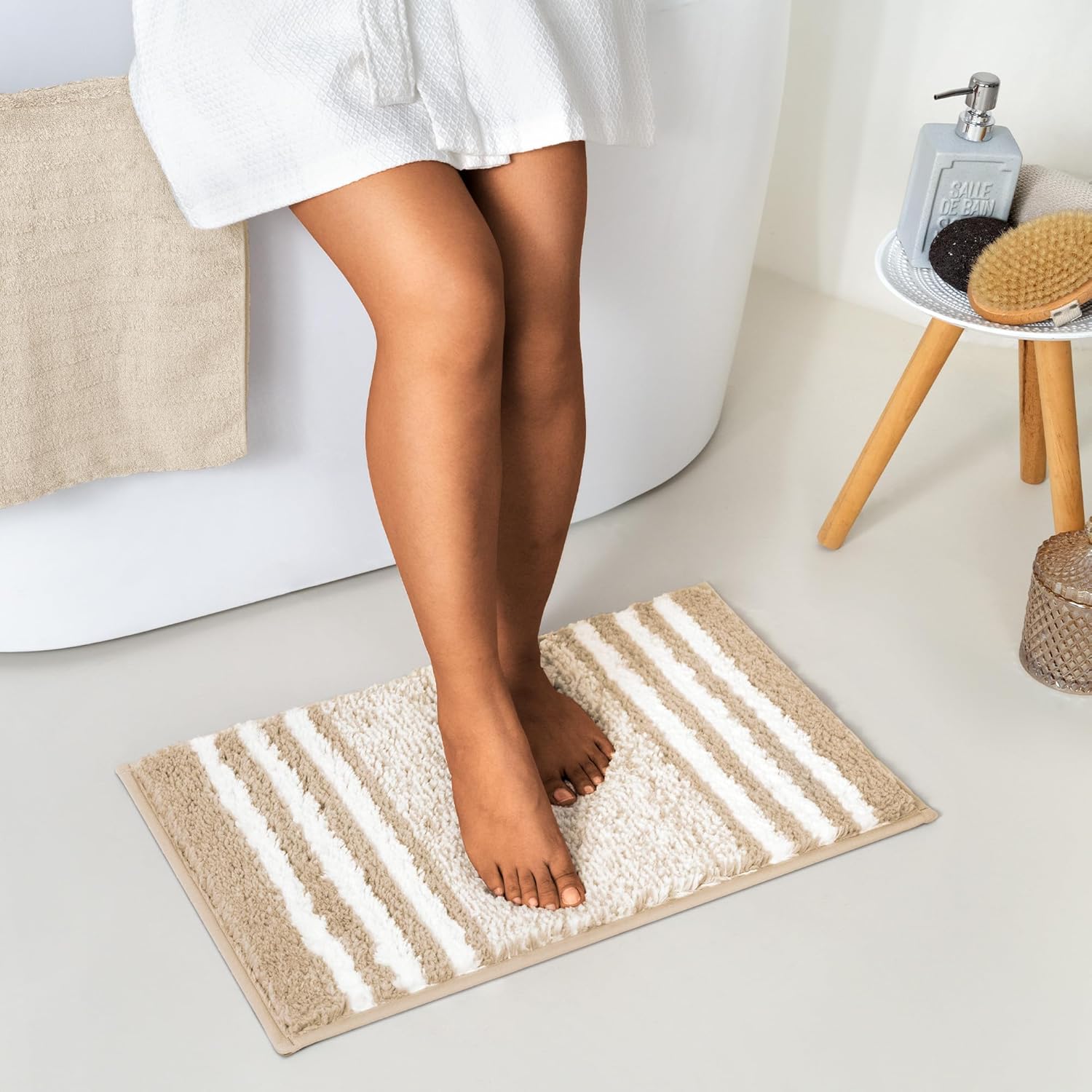 Alfombras de baño antideslizantes - Alfombrillas de ducha de microfibra ultra absorbentes lavables a máquina - Imagen 145 de 287
