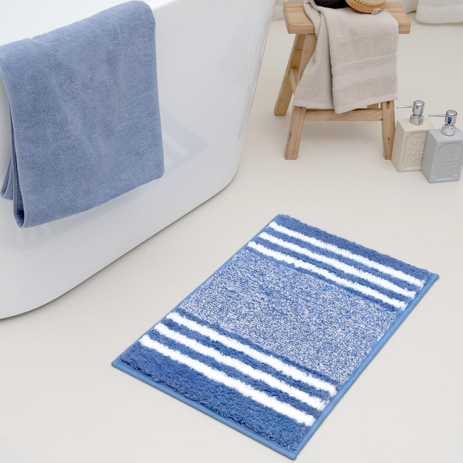 Alfombras de baño antideslizantes - Alfombrillas de ducha de microfibra ultra absorbentes lavables a máquina - Imagen 146 de 287