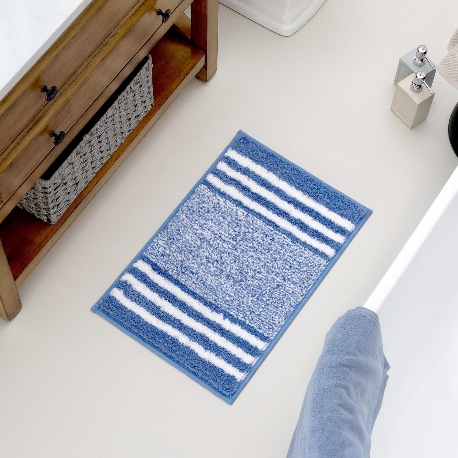 Alfombras de baño antideslizantes - Alfombrillas de ducha de microfibra ultra absorbentes lavables a máquina - Imagen 148 de 287