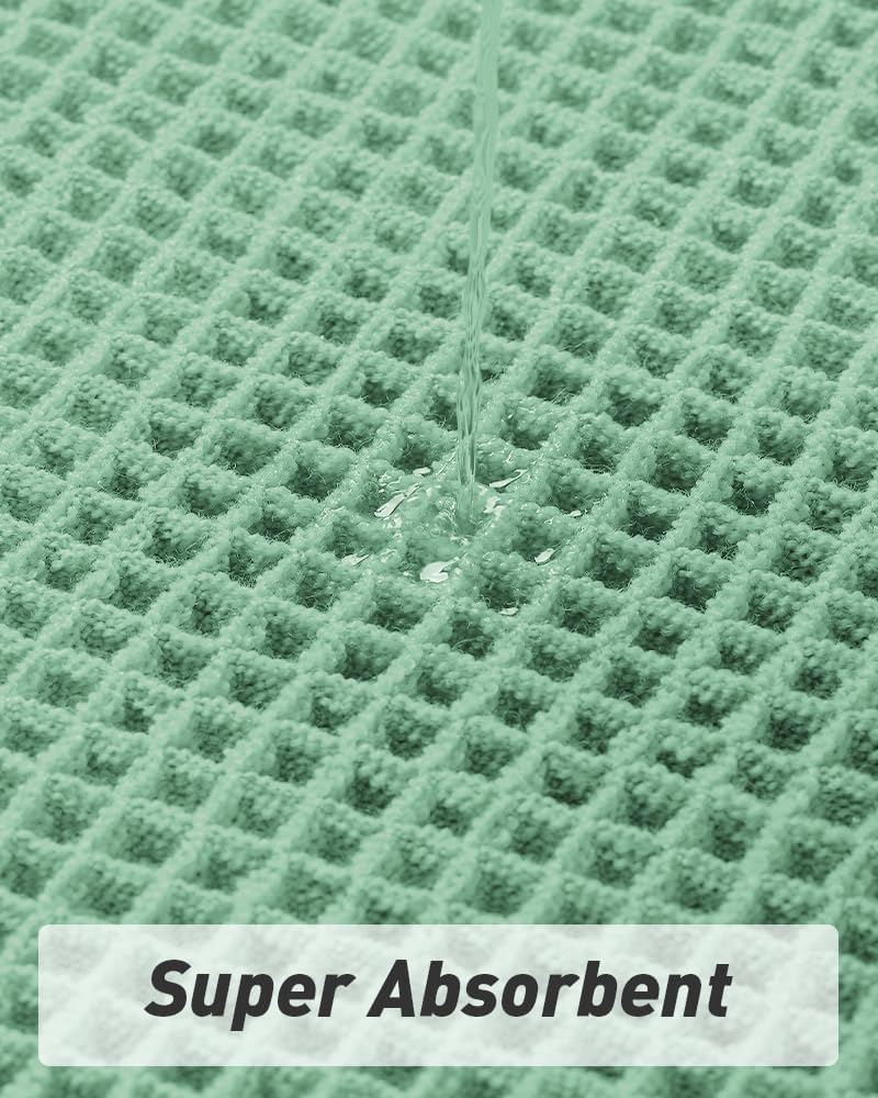 2025 Waffle Bath Mat - Non-Slip Super Absorbent Machine Washable Bathroom Rug - Picture 74 of 199