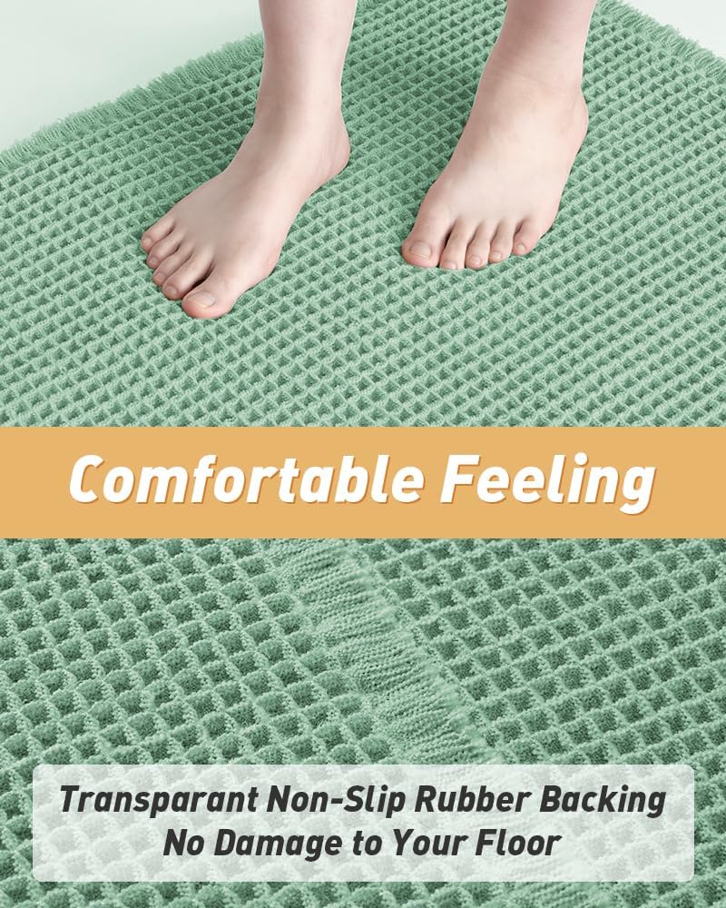 2025 Waffle Bath Mat - Non-Slip Super Absorbent Machine Washable Bathroom Rug - Picture 75 of 199