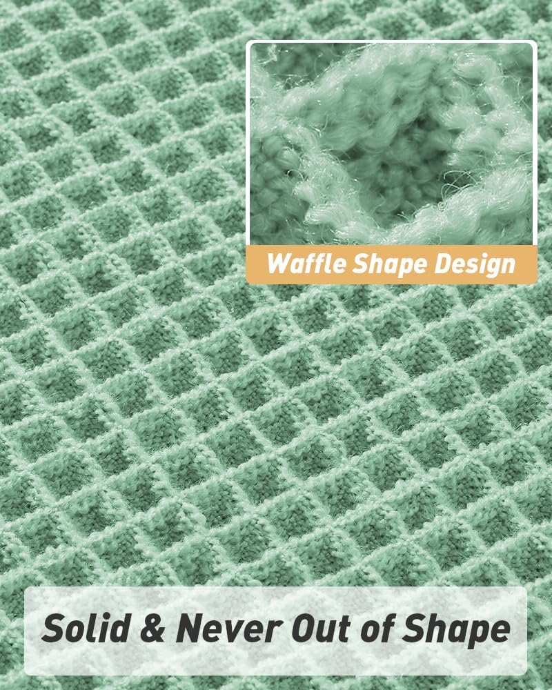 2025 Waffle Bath Mat - Non-Slip Super Absorbent Machine Washable Bathroom Rug - Picture 76 of 199