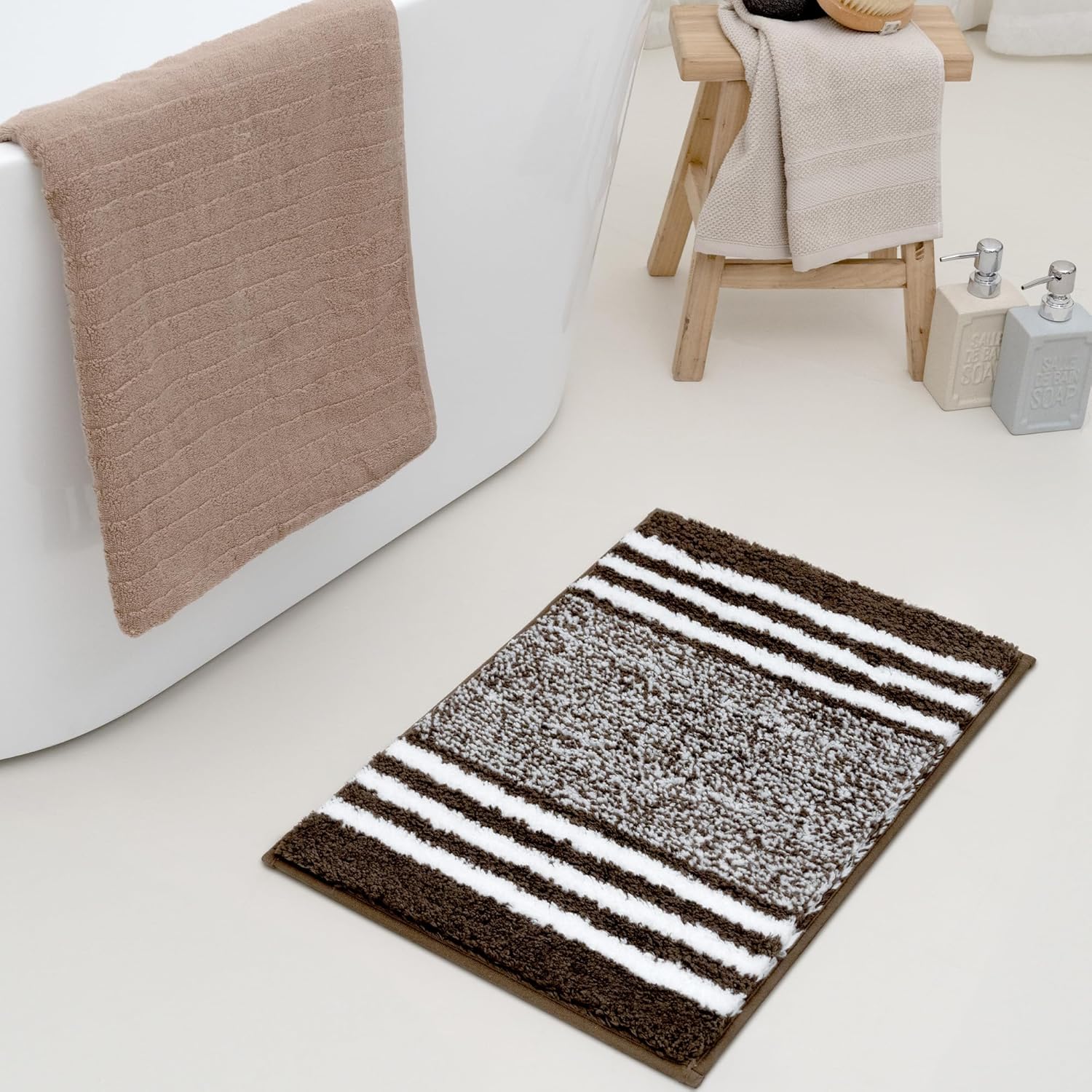 Alfombras de baño antideslizantes - Alfombrillas de ducha de microfibra ultra absorbentes lavables a máquina - Imagen 169 de 287