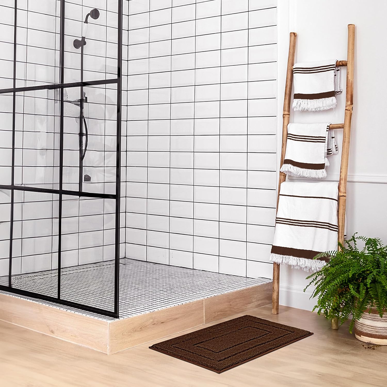 Alfombras de baño antideslizantes - Alfombrillas de ducha de microfibra ultra absorbentes lavables a máquina - Imagen 178 de 287