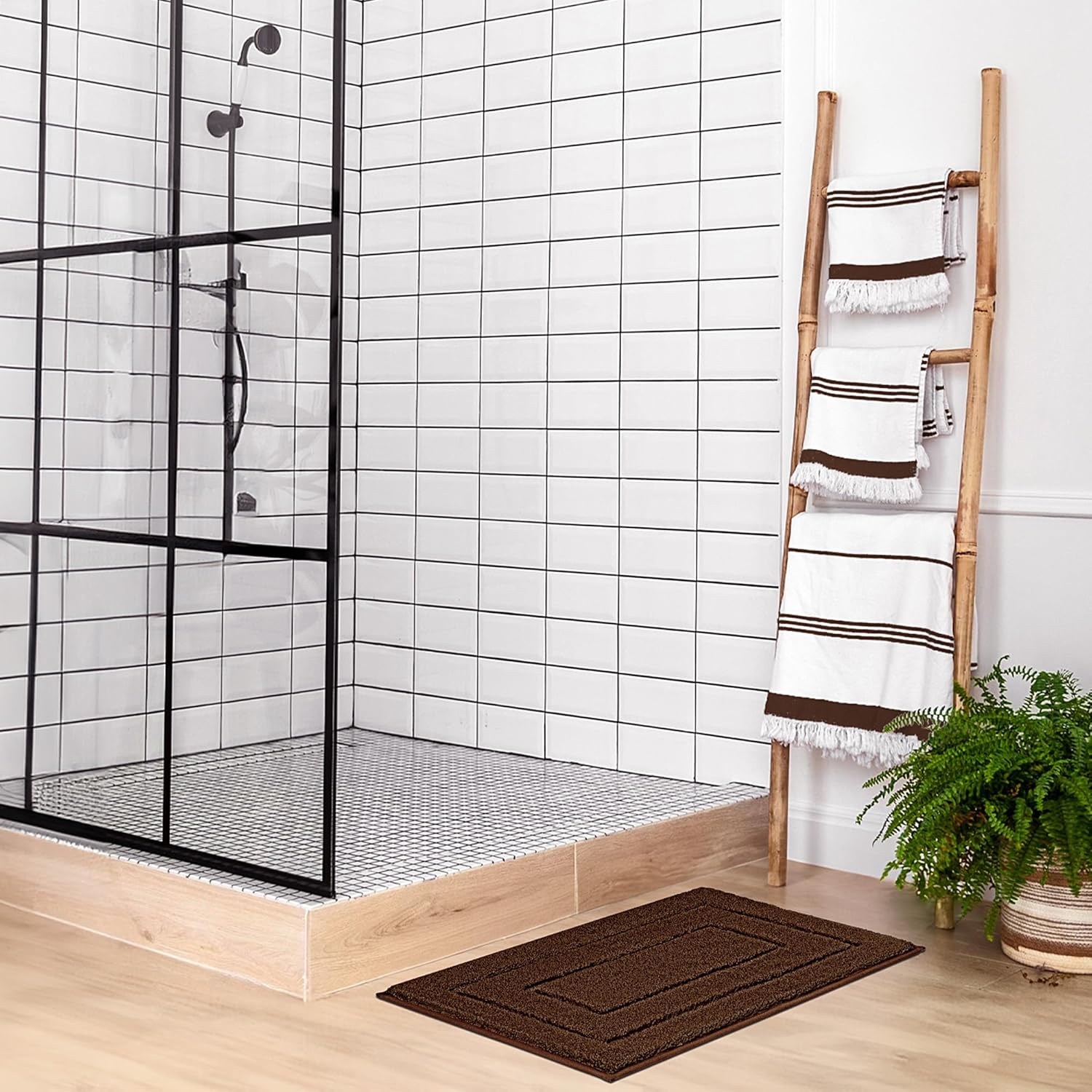 Alfombras de baño antideslizantes - Alfombrillas de ducha de microfibra ultra absorbentes lavables a máquina - Imagen 181 de 287