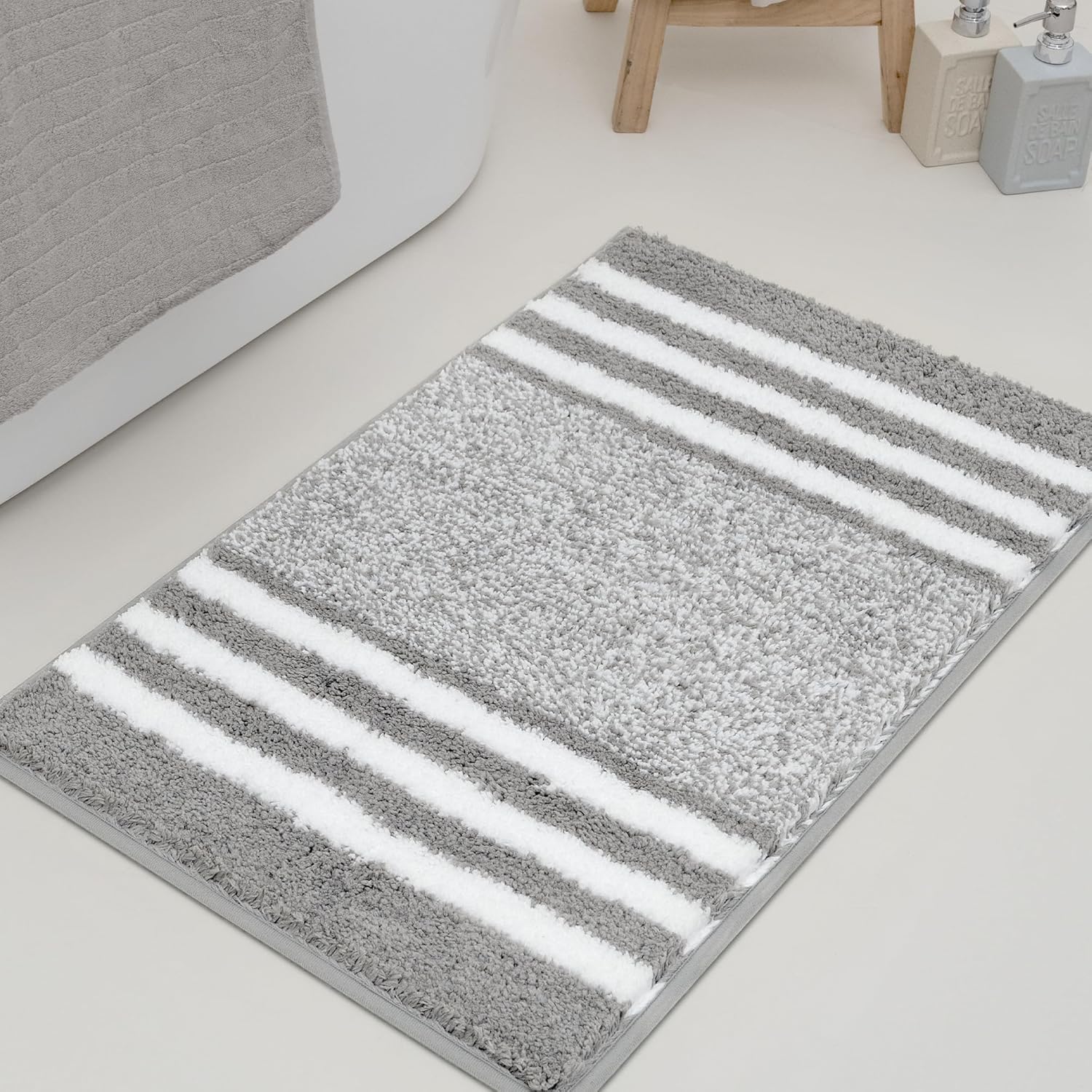 Alfombras de baño antideslizantes - Alfombrillas de ducha de microfibra ultra absorbentes lavables a máquina - Imagen 182 de 287