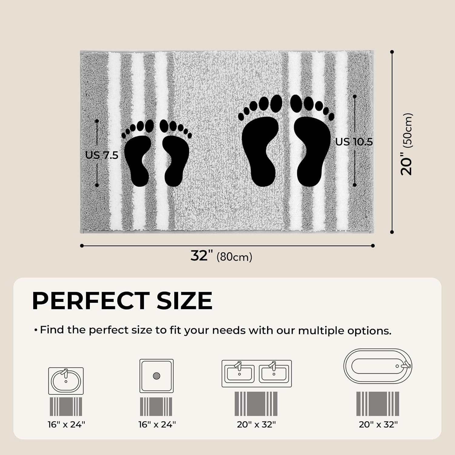 Alfombras de baño antideslizantes - Alfombrillas de ducha de microfibra ultra absorbentes lavables a máquina - Imagen 183 de 287