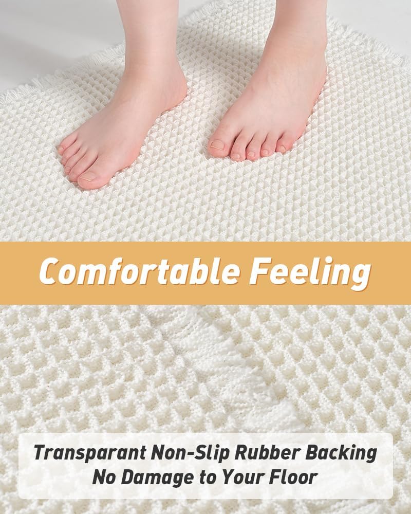 2025 Waffle Bath Mat - Non-Slip Super Absorbent Machine Washable Bathroom Rug - Picture 100 of 199