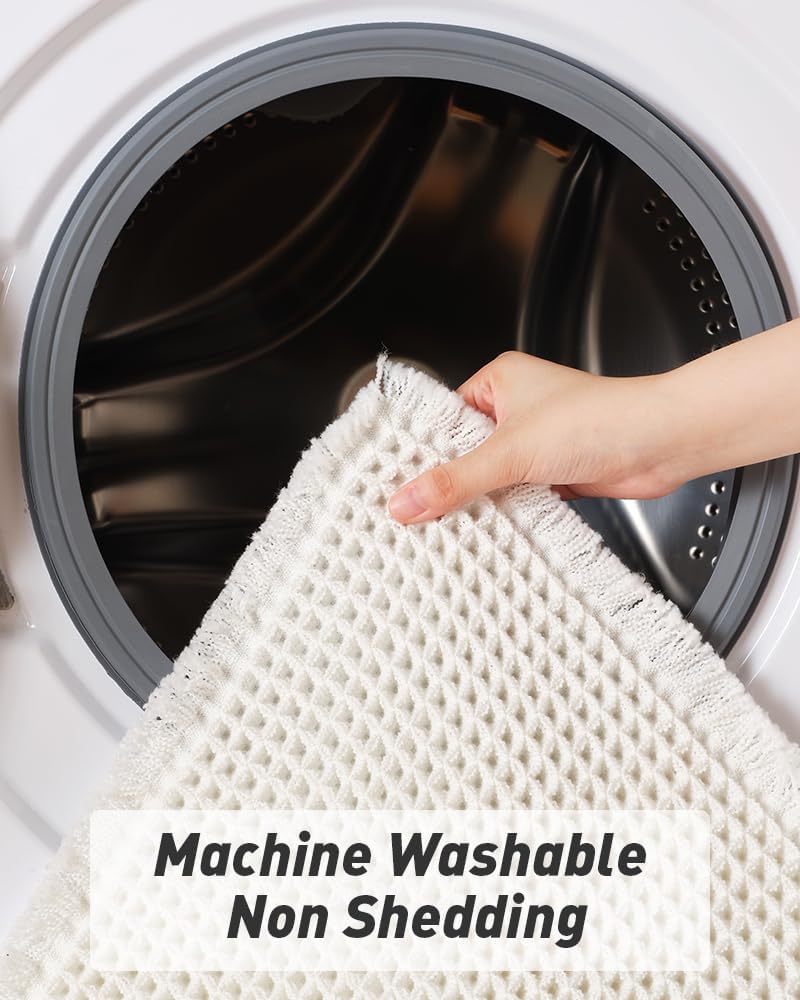 2025 Waffle Bath Mat - Non-Slip Super Absorbent Machine Washable Bathroom Rug - Picture 102 of 199